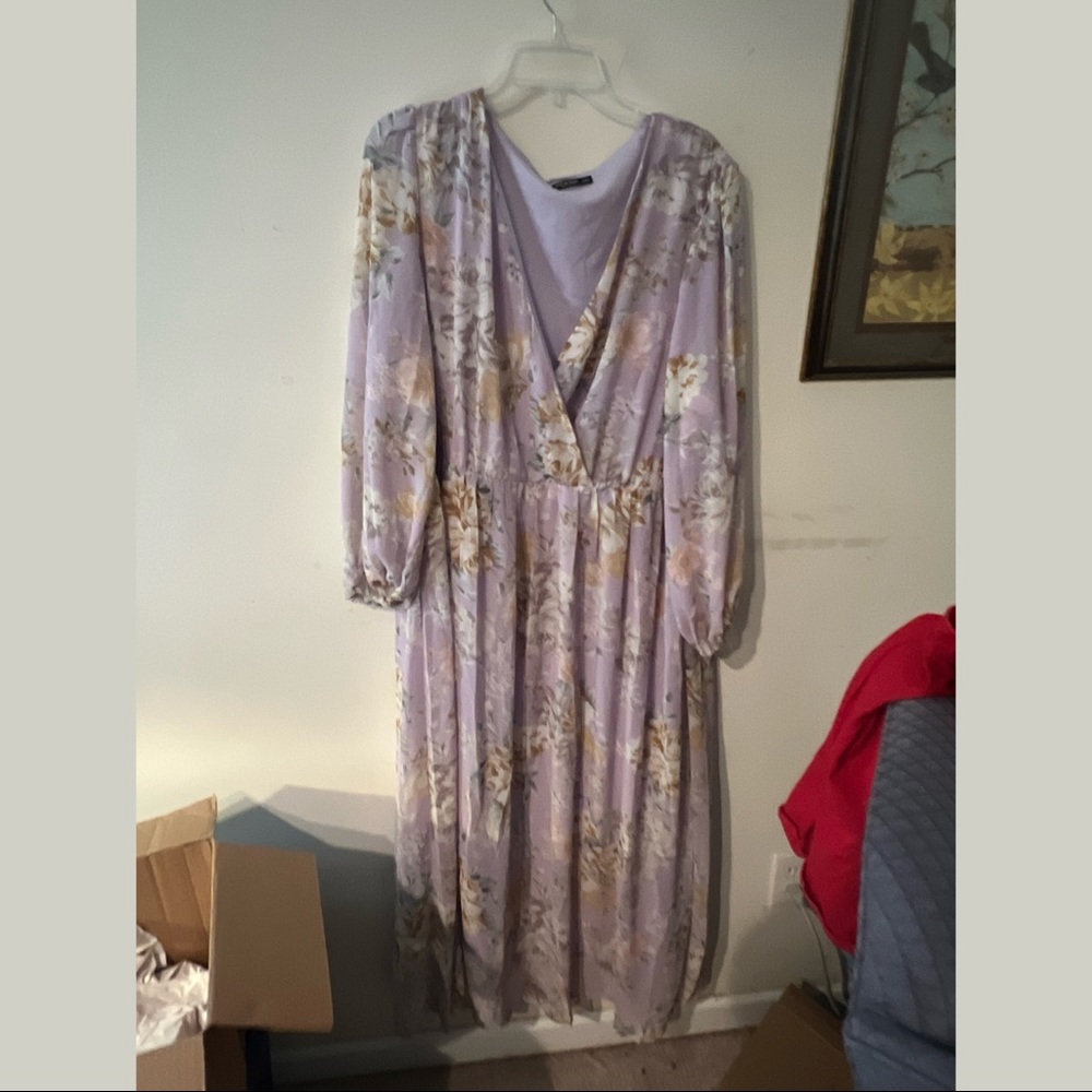 Purple Flower Maxi